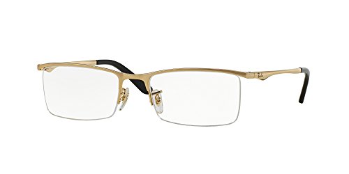 Image of Ray-Ban Men Clear Lens Rectangle Frames - 0RX6323I