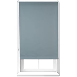 Persianas Aluminio Termico Relaxdays Estor Opaco Térmico, Sin Taladrar, Enrollable, Cadena, 1 Ud, Tela-Aluminio, Gris, 70 x 160 cm