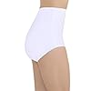 Vanity Fair Women's Perfectly Yours High Waisted Brief Panties, Cotton-Star White, 7