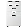 Winsome Halifax Mobile Storage Cabinet with 7 Drawers in White, Stylish & Functional Home Storage Cabinet for Filing, Kitchen Organization, Moveable Furniture for Office, Dorms, Apartments #3