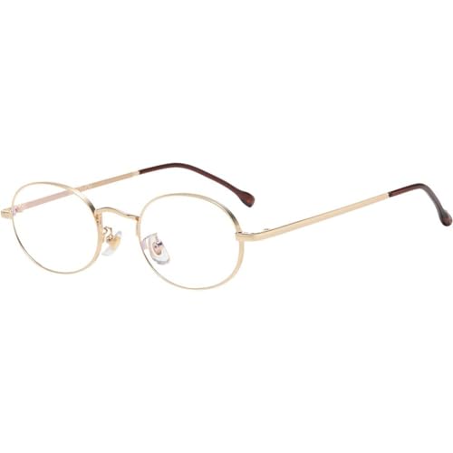 Gafas Falsas Lentes Transparentes Montura De Metal Gafas Clásicas Unisex para Mujeres Y Hombres