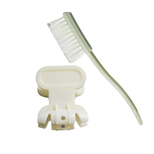 Professional Lobster Cleaning Brush - Seafood Scrubber with Anti-Pinch Safety Clip | ABS Crab and Crayfish Shell Cleaning Tool for Kitchen Meal Preparation