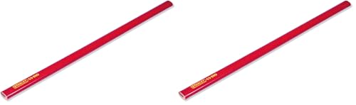 Image of STANLEY 1-03-850 Carpenters Pencil with Soft Lead, Red, 1 Count (Pack of 2)