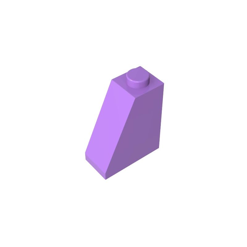 Gobricks 60481 Slope Brick 2x1x2 65° Sloped Brick 50 Pieces GDS-618 Compatible with Lego Building Blocks Color:Medium Lavender — image 1