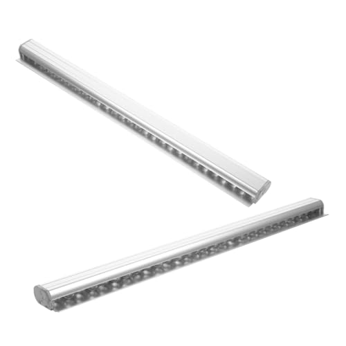 HEALLILY Aluminum Alloy 2-piece Order Holder Restaurant Menu Board Ticket Receipt Holder No-punch Design Wall Mountable for Efficient Kitchen Management