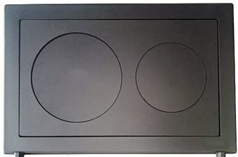 Plaque en fonte pour poêle à bois FIN70-46 pour réparer un foyer fissuré