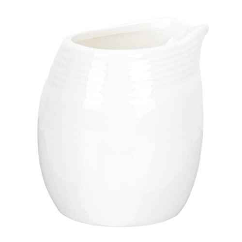 VINTORKY Sauce Boat White Milk Jug Sauce Container Coffee Creamer Pot Espresso Cup Creami Small Creamer Pitcher Terrarium Container Bowl Sauce Milk Jug Ceramic Sauce Jug Ceramics