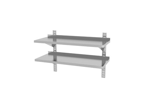Étagère murale cuisine double amovible en acier pour résoudre le manque de rangement