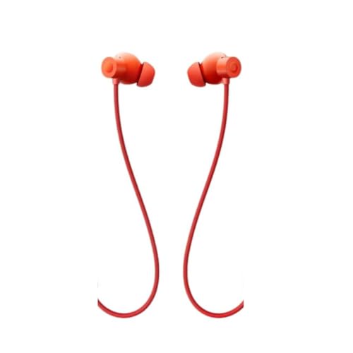Image of Compatible for Nothing Smartphones Wireless Bluetooth Neckband Earphones (Orange) with Active Noise Cancellation, 13.6mm Driver, 37 Hours Playback