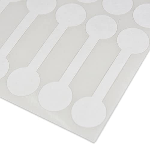 Jewelry Repair, Price and Identification Tags White Long Barbell 500pcs Tyvek Self Adhesive for Rings, Bracelets, Necklaces, Pendants Display and Pricing – Image 8