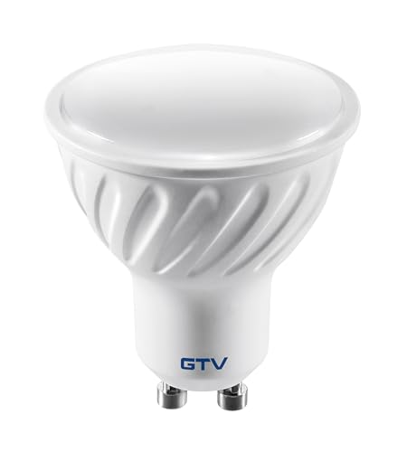 GTV Lampada LED faretto GU10 3000K bianco caldo – senza sfarfallio, durevole – per illuminazione interna in casa e ufficio