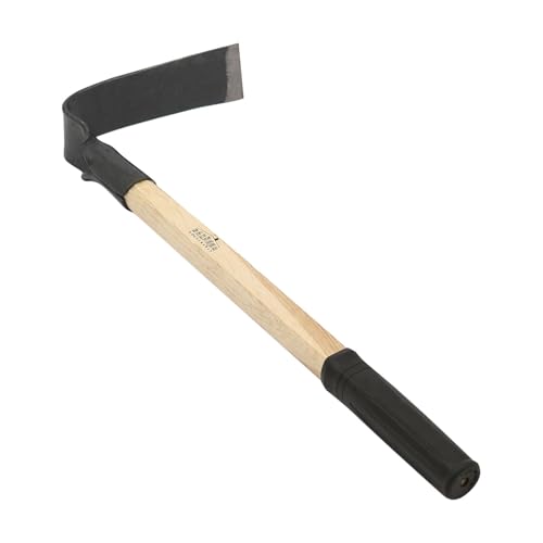 Harbour Housewares Hand Digging Hoe with Rubber Grip Handle - 43cm - Handheld Garden Hoe Garden Tools for Gardening, Soil Digging, Weeding, Lawn Landscaping