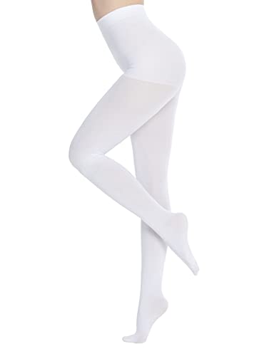 leg elegant Women's 80 Den Microfiber Soft Opaque Tights Pantyhose