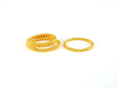 Panchaloha Toe Ring for Thin & Delicate Twisted Rings