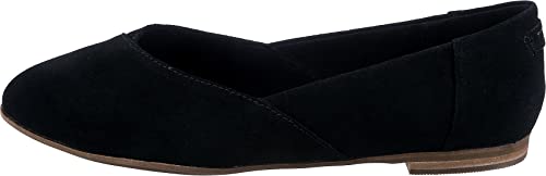 TOMS WOMEN JUTTI NEAT Black Suede UK7.5