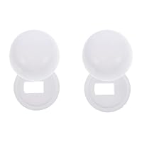 LOORGVEL Universelle Wc Schraubenabdeckungen 3.50X3.50X2.00Cm Toilettenschraubenkappen Bodenschrauben Abdeckung Rostschutz Installationszubehör Für Toilettenschüssel Einfach Zu Montieren