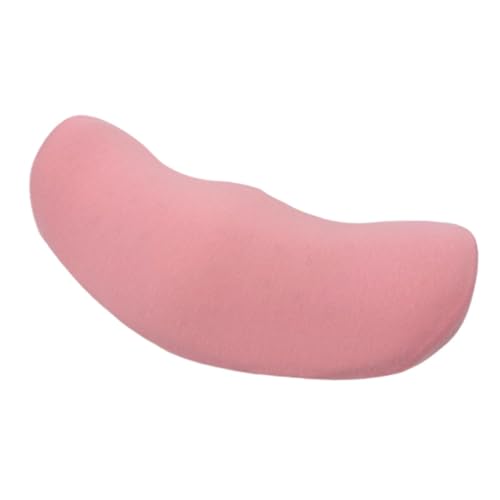 Waist Pillow Lumbars Support Cushion Portable Ergonomic Soft Bed Rest Pillows Memory Foam for Auto Seat Office Chair Work, Pink