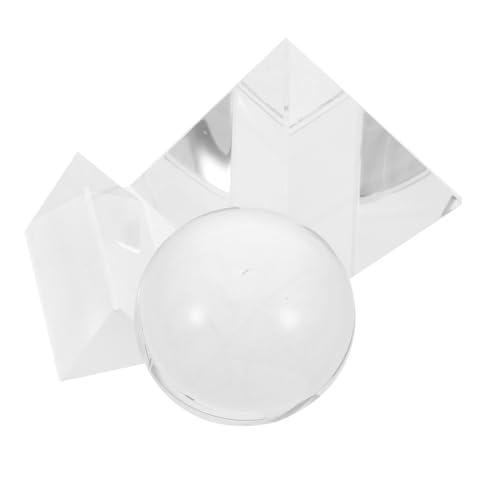 Unomor Crystal Prisms 3pc Set for Photography Accessories Home Office Decor Science Educati