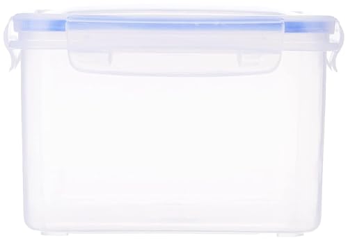 Image of Aristo Lock & Fresh 302 Plastic Storage Container For Storing grains, pulses, rice, wheat etc - Set of 3 2200 ML, Transparent Clear, large (LOCK&FRESH302), (22 x 15.5 x 14.5) cm
