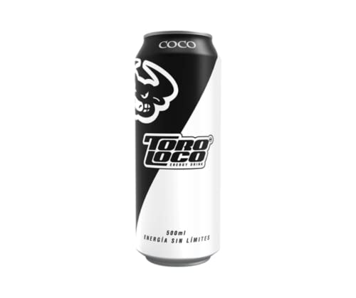 Toro Loco Premium Energy Bebida energética saludable SABOR COCO 50cl (x12)