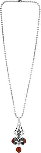 All In One Trendy And Stylish Religious idol Rudraksha Pendent Chain For Men And Boys Brass Chain