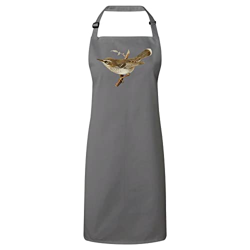 Tablier cuisine gris oiseau Séricorne, le cadeau idéal pour cordon bleu