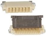 HIROSE ELECTRIC FH12-6S-1SH(55) FH12 Series 6 Position 1 mm Pitch ZIF Flip Lock Right Angle Female Connector - 2000 item(s)