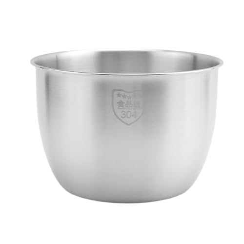 Pqahffowr Cocina de acero inoxidable 304 cuenco de melaza de diseño profundo para hornear pastel pan ensalada tazón de cocina, 2800 ml