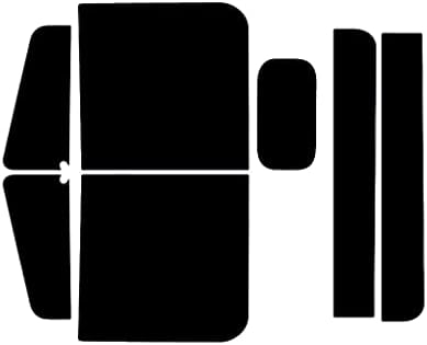 Rvinyl Kit de tinte de ventana compatible con Freightliner Classic 1996-2005 (base de cabina convencional XL) - Kit completo precortado - 5%