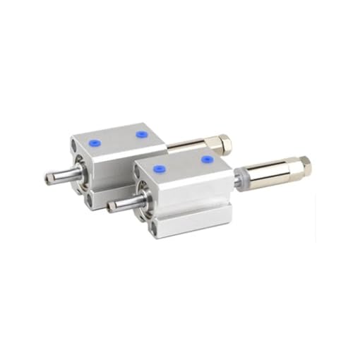 Vérin pneumatique compact SDAJ16x50-30 double effet réglable pour éviter les blocages de course