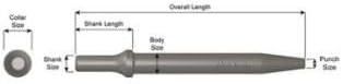 Ajax Tools AJX-A961 Jp Sk Tapered Punch