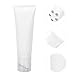 NOLITOY Bright White Cosmetic Scraping Bottle, 100Ml Stainless Steel Roll-on Massage Bottle for Essential Oils and Diy Perfume Storage