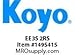 Koyo Bearing EE3S 2RS INTERCHANGES W/ R6 2RS (Pack Of 5)