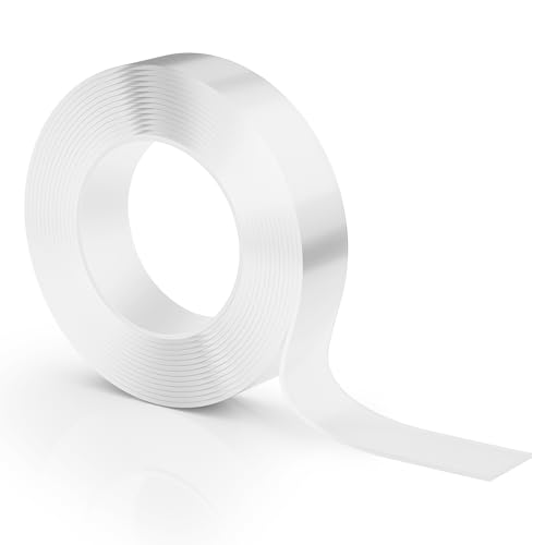 STICK UP 3m Double Sided Tape Heavy Duty, Strong Nano Tape, Sticky Waterproof Mounting Tape, Clear Tape Adhesive Strips for Walls, Hanging Poster, Photo, Carpet, 9.85 FT