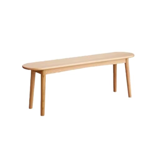 RENEESME Foot Stool for Bed Solid Wood Bench Modern Simple
