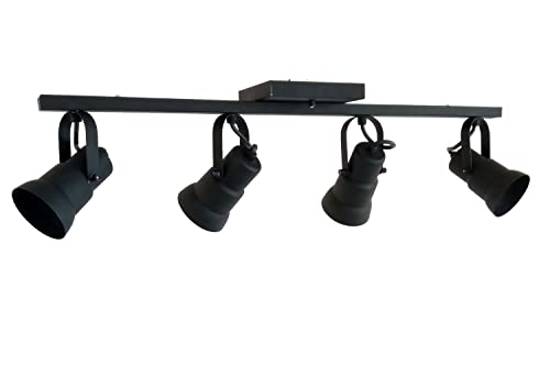 Emalustres Spot Trilho/4 Preto