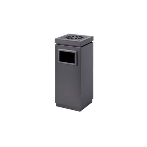Cendrier carré poubelle acier inoxydable pour centre commercial