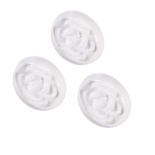 Antischlingnapf für Katzen 3er Set - Katzennäpfe aus Melamin - Interaktive Fressnäpfe im Labyrinth-Design - Futternäpfe für langsame Fütterung -...