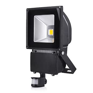 Lampe de chantier LED 100W blanc froid avec capteur de mouvement