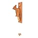 Wooden Front Door - Retro Woodpecker Style Knock Tool, Handmade Entry Decor | Vintage Animal Theme Wall Accent, Artistic Decorative Hardware for Bathroom Bedroom Living Room Door Area