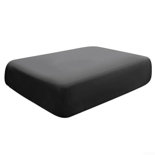 Entgoinggo Rechteckige Poolabdeckung, 330 x 183 x 55 cm, wasserdicht, Oxford-Gewebe, Schwimmbadschutz für den Außenbereich, Garten, Schwarz