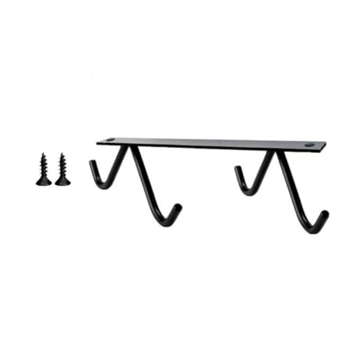 HEALEEP Gancho de Acero Inoxidable para Colgar Cocina Tazas y Utensilios de Cocina Negro, Multiusos y Resistente, Adecuado para y Paredes Lisas