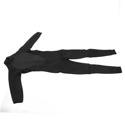 Traje de Buceo de Neopreno de Cuerpo Completo, Traje de Neopreno de Manga Larga de 3 Mm de Grosor con Cremallera Frontal para Surf, Snorkel y Natación, Protección UV Negro (L) - imagen 4