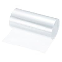 QUARKZMAN PVC krimpkous, 5,5 m lang, 50 mm diameter, 80 mm platte brede isolatieslang, waterdichte beschermslang, krimpverhouding 2:1, krimpkous voor batterijbatterijenset, blauw