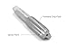 AccusizeTools - 5 Pcs M12x1.25 HSS Metric Spiral Point Taps, ANSI, Ground, 3 Fl, SPT-12M-125x5