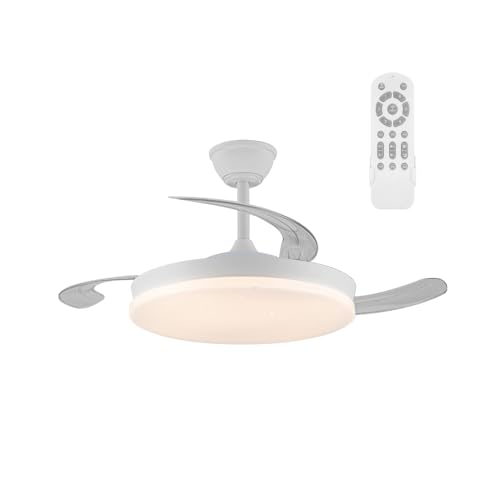 wonderlamp Ventilador LED con aspas retráctiles Covery Evo CCT Dim Smart (72W)