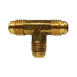 10162 Union Tee, 1/2 in Male Flare x 1/2 in Male Flare x 1/2 in Male Flare, Brass (2 Pack)