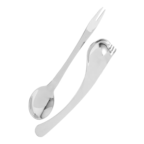 FRCOLOR 2個高齢者用曲がる食器 自立支援用食器 用スプーン フォーク ベッ