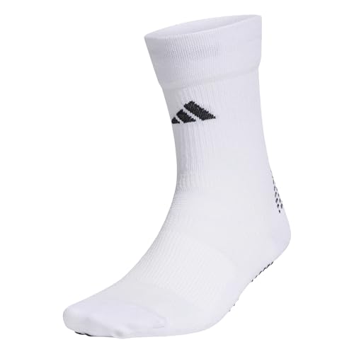 adidas Unisex - Adulto Football Grip Printed Crew Performance Socks Light, white/white/black, 45-48