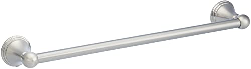 Amazon Basics Modern Bathroom Towel Bar Rack, Satin Nickel, 18 Inch Amazon Basics Modern Bathroom Towel Bar Rack, Satin Nickel, 18 Inch